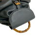 GUCCI Backpack leather Navy Bamboo