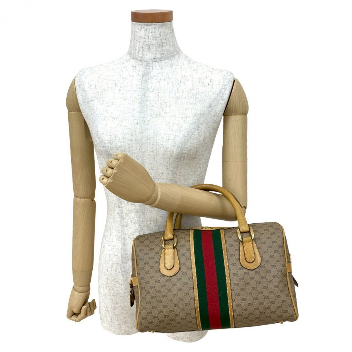 GUCCI Handbag leather Brown Sherry line