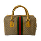 GUCCI Handbag leather Brown Sherry line