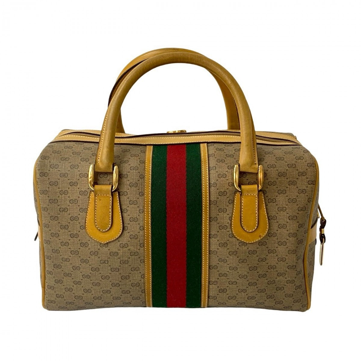GUCCI Handbag leather Brown Sherry line
