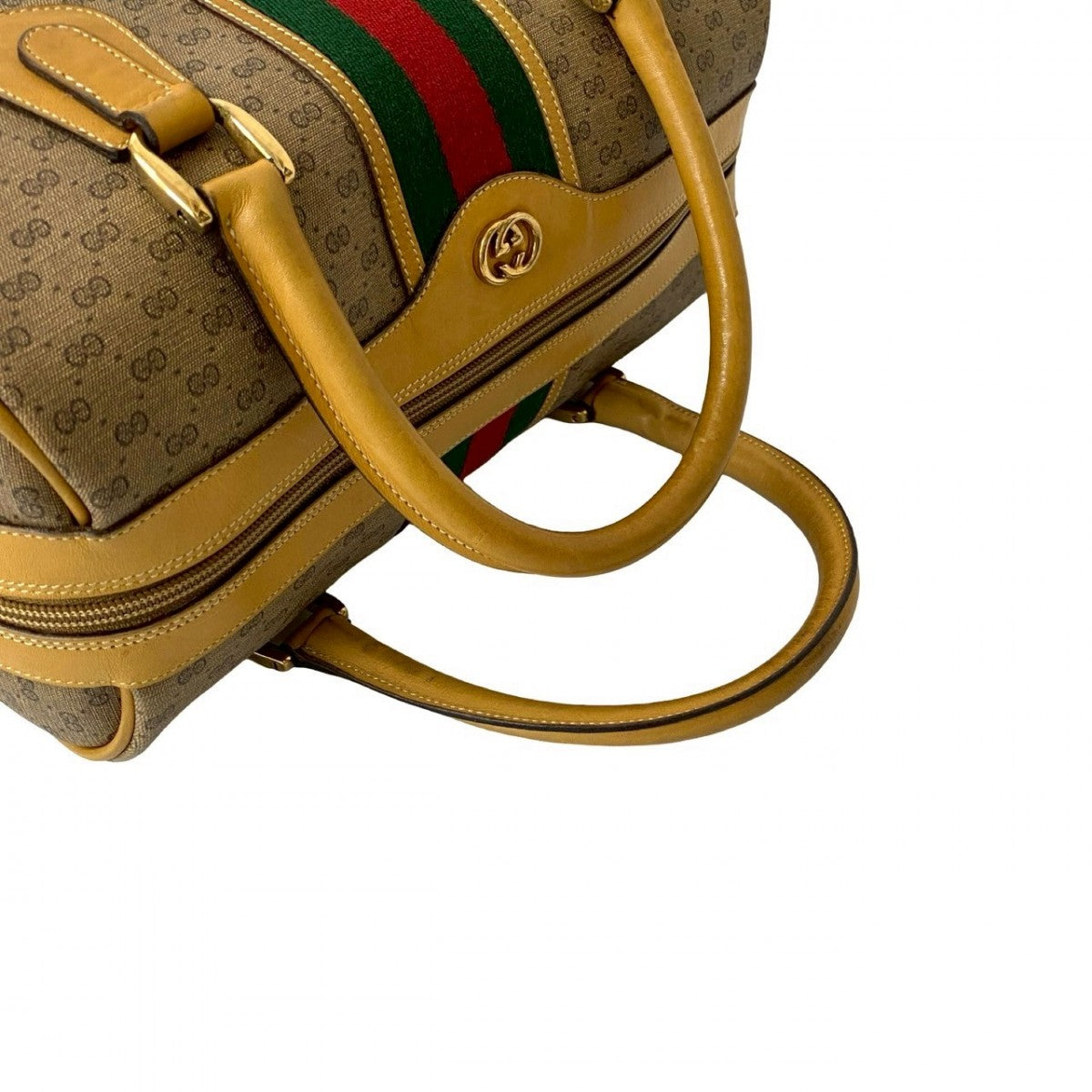 GUCCI Handbag leather Brown Sherry line