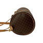 CELINE Handbag Leather, PVC Brown Macadam Blazon Pattern Triomphe logo Women Used Authentic
