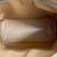CELINE Handbag Leather, PVC Brown Macadam Blason Triomphe Pattern Women Used Authentic