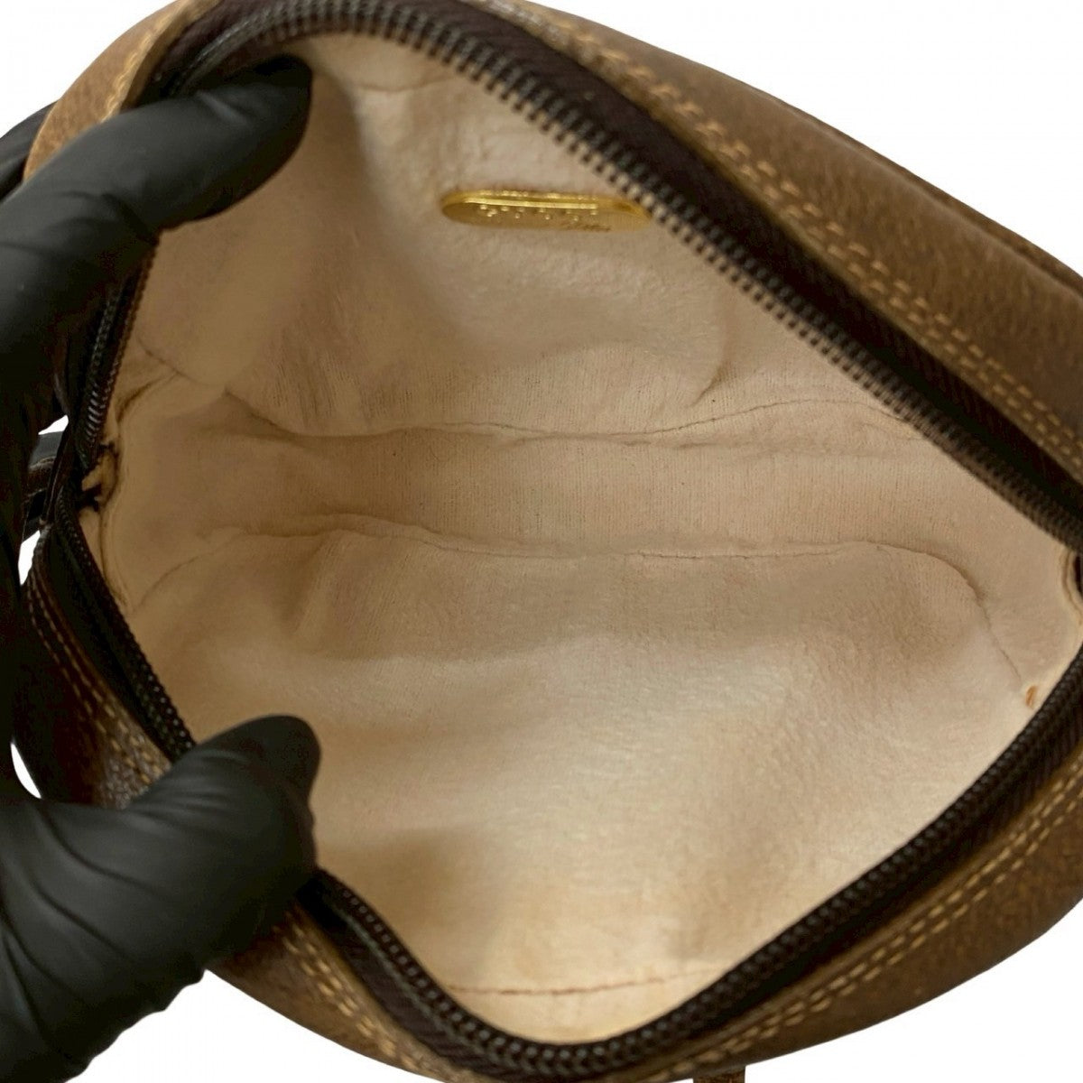 GUCCI Shoulder Bag Leather, PVC Brown gucci plus Women Used Authentic