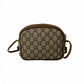 GUCCI Shoulder Bag Leather, PVC Brown gucci plus Women Used Authentic