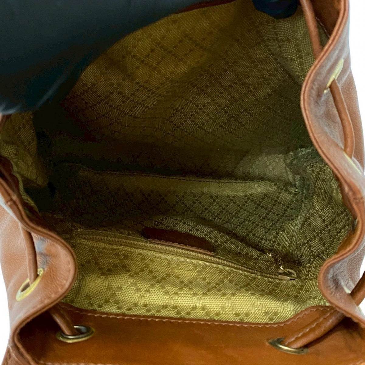 GUCCI Backpack leather Brown Bamboo Women Used Authentic