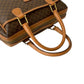 CELINE Handbag Leather, PVC Brown Macadam Blazon Pattern Triomphe logo Women Used Authentic
