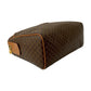 CELINE Handbag Leather, PVC Brown Macadam Blazon Pattern Triomphe logo Women Used Authentic