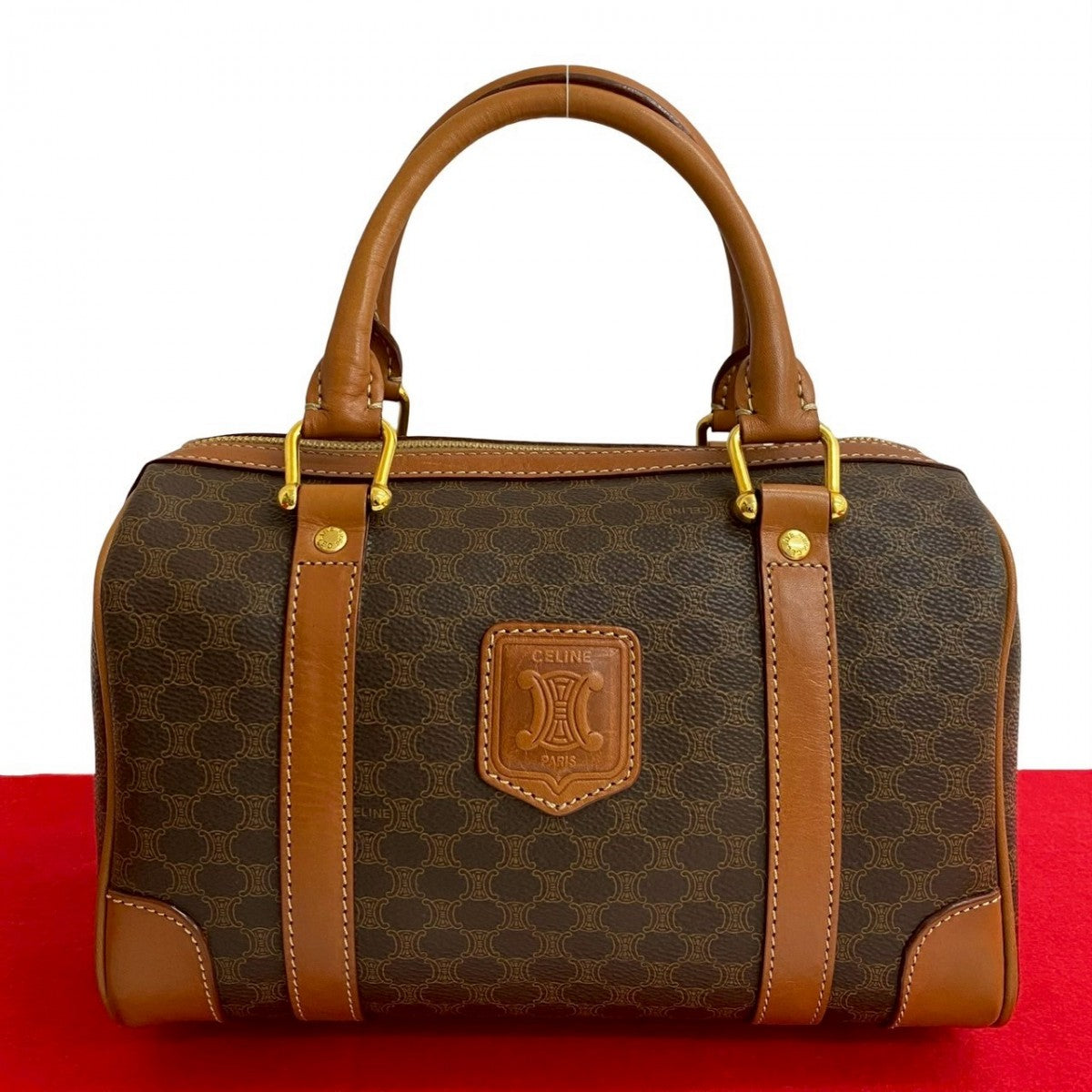 CELINE Handbag leather Brown