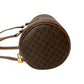 CELINE Boston Duffel bag Leather, PVC Brown Macadam Blason Triomphe Pattern Women Used Authentic