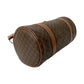 CELINE Boston Duffel bag Leather, PVC Brown Macadam Blason Triomphe Pattern Women Used Authentic