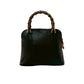 GUCCI Shoulder Bag leather black Bamboo Women Used Authentic