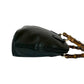 GUCCI Shoulder Bag leather black Bamboo Women Used Authentic