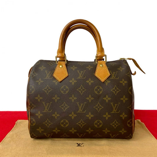 LOUIS VUITTON Handbag M41109 leather Brown Monogram Speedy 25