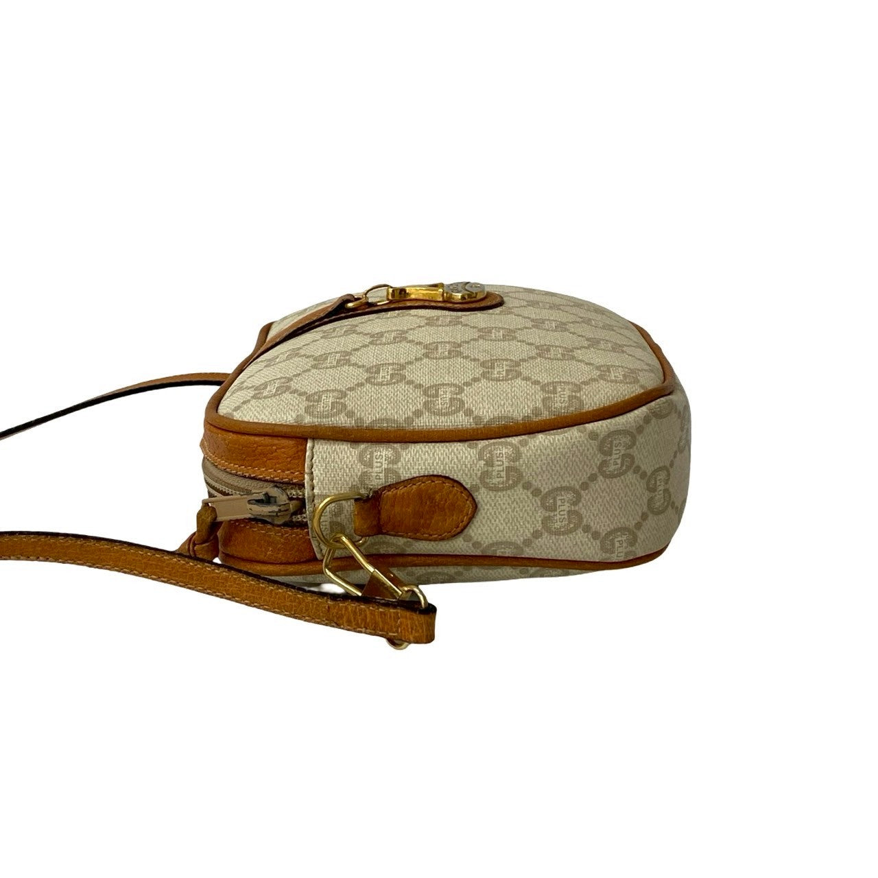 GUCCI Shoulder Bag leather Brown Old Gucci vintage