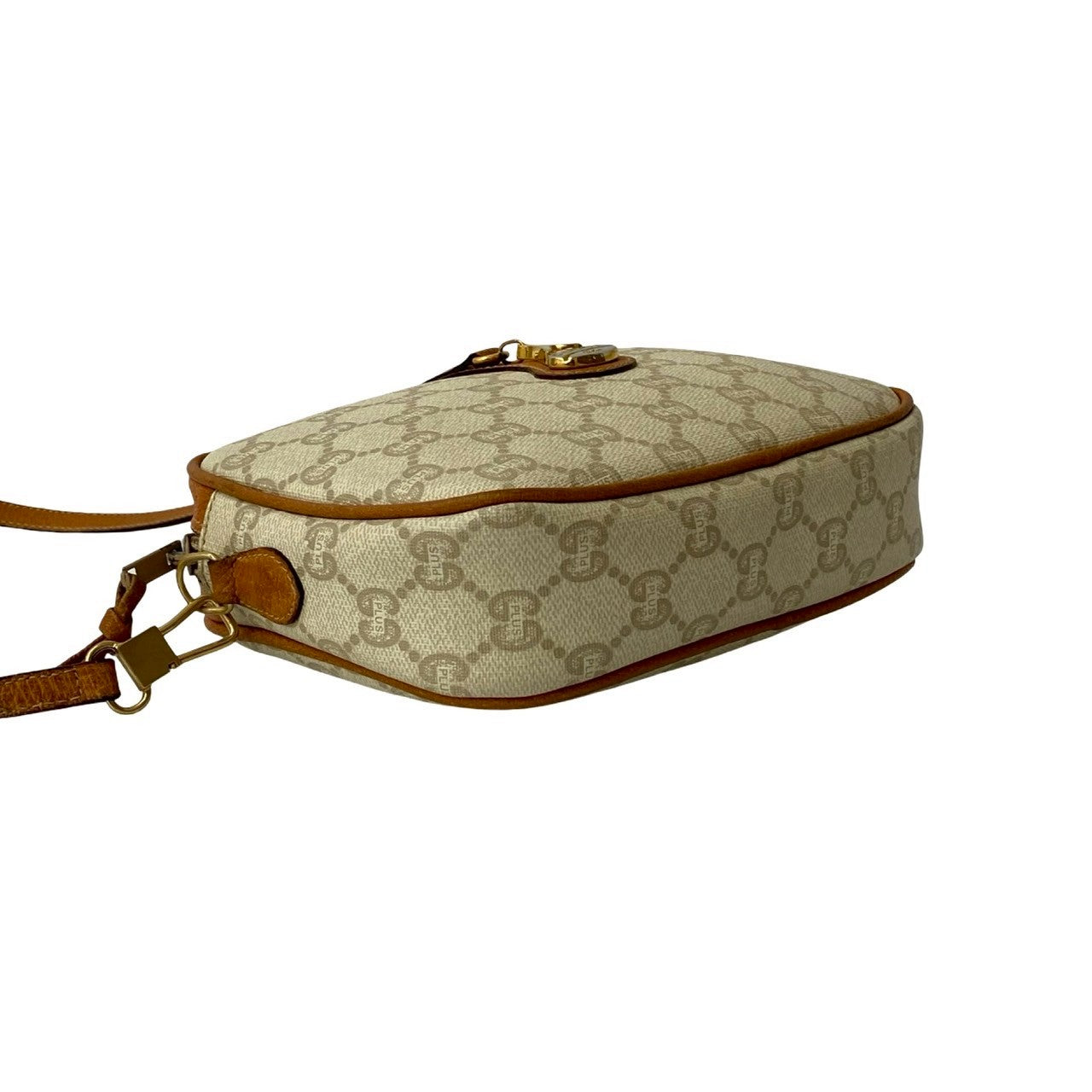 GUCCI Shoulder Bag leather Brown Old Gucci vintage