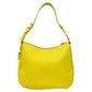 PRADA Shoulder Bag leather yellow Triangular logo Women Used Authentic