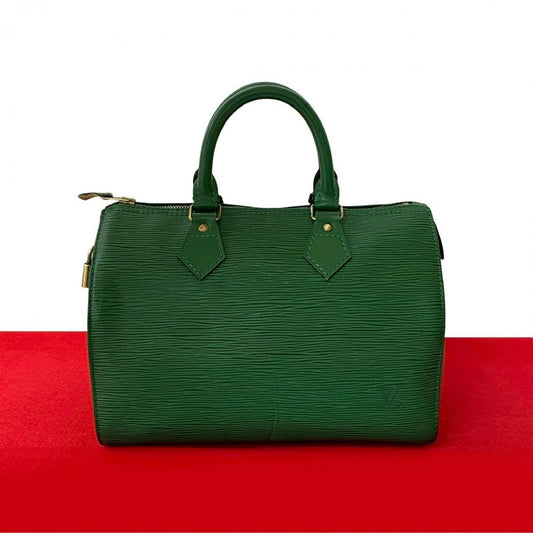 LOUIS VUITTON Handbag Epi Leather green Epi Speedy 25