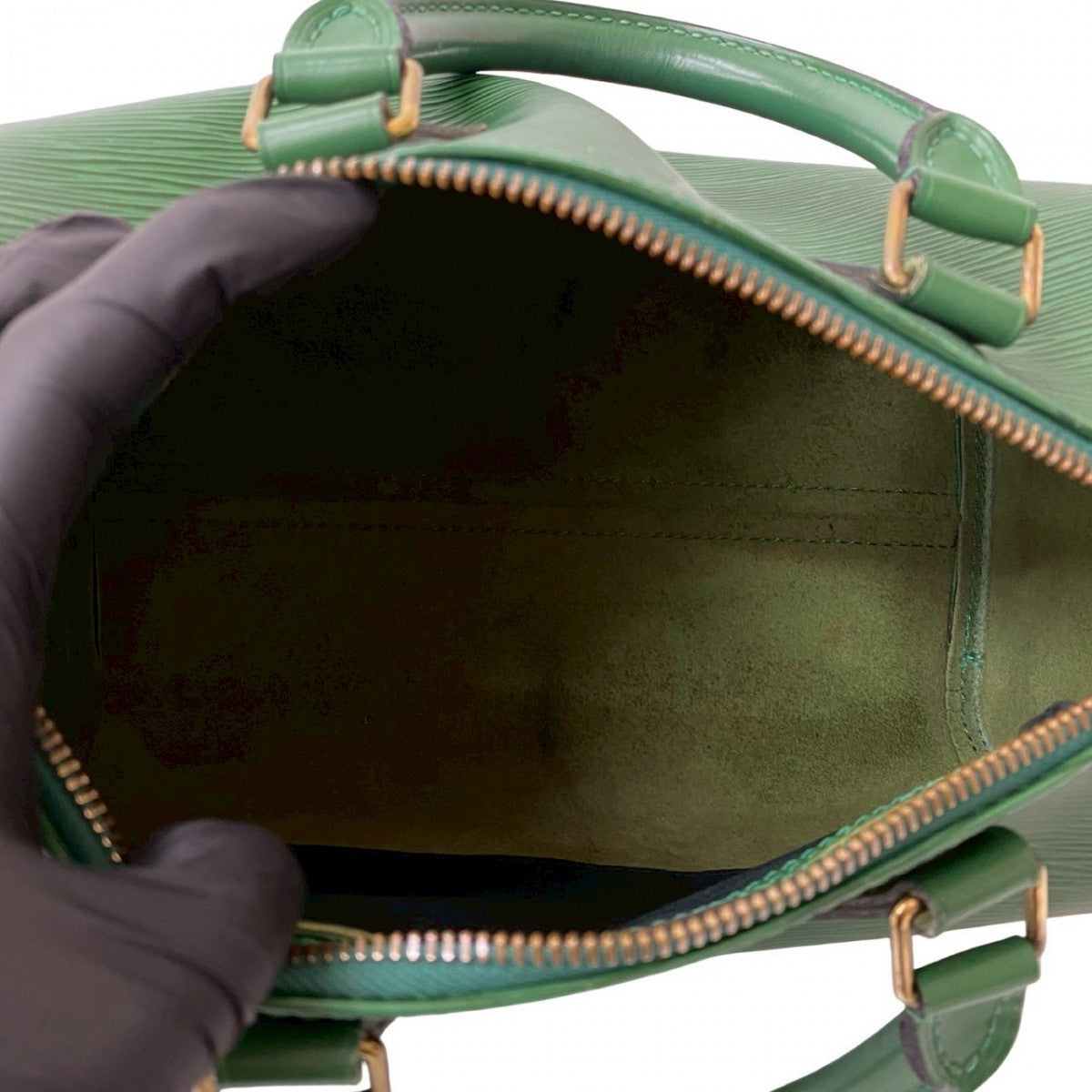 LOUIS VUITTON Handbag Epi Leather green Epi Speedy 25