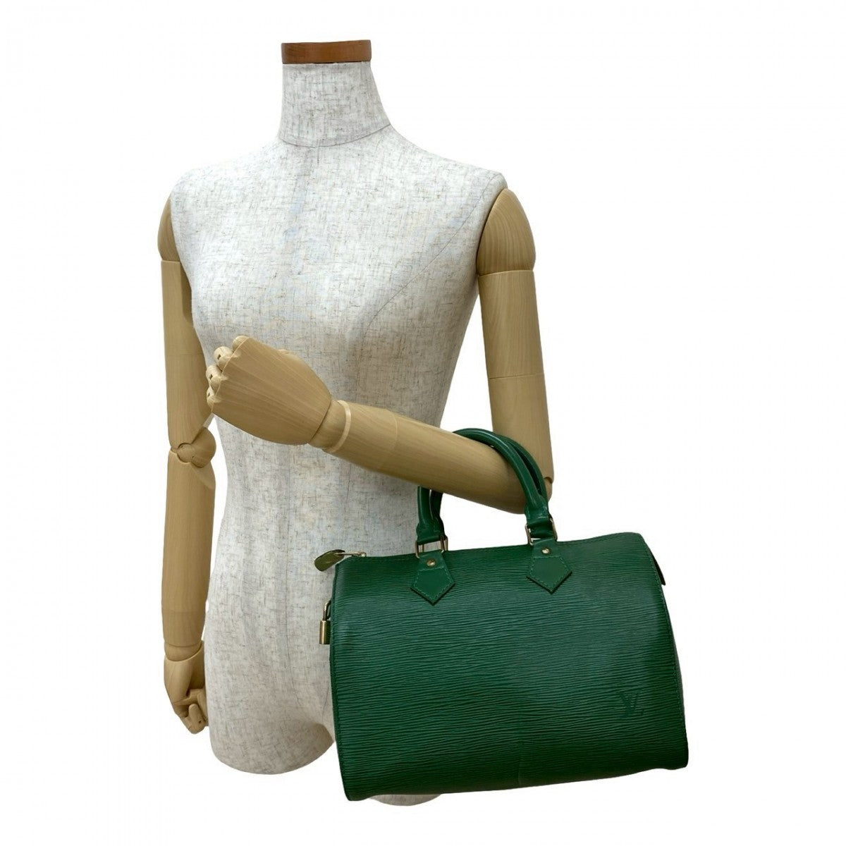 LOUIS VUITTON Handbag Epi Leather green Epi Speedy 25
