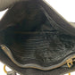 PRADA Handbag Leather, Nylon black Triangular logo Women Used Authentic