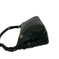 PRADA Shoulder Bag leather black logo Metal Women Used Authentic