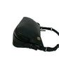 PRADA Shoulder Bag leather black logo Metal Women Used Authentic