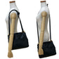 LOEWE Shoulder Bag leather black Anagram logo Women Used Authentic