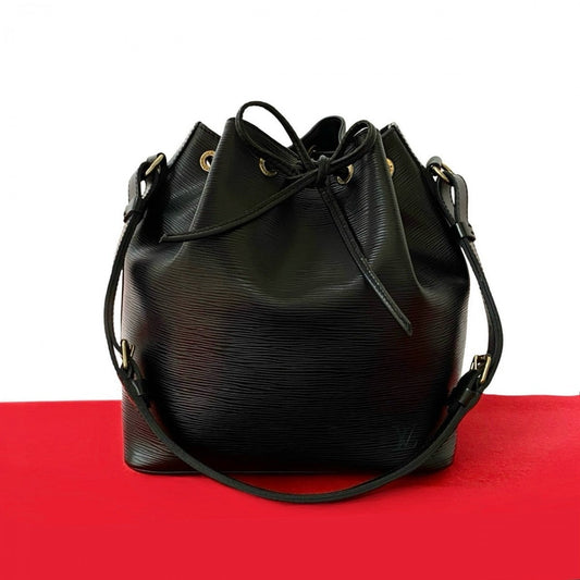 LOUIS VUITTON Shoulder Bag M59012 leather black Epi Petit Noe