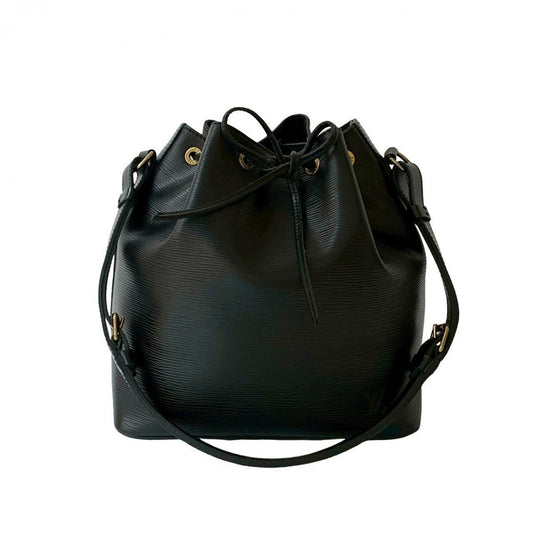 LOUIS VUITTON Shoulder Bag M59012 leather black Epi Petit Noe