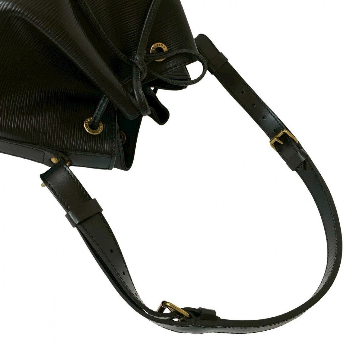 LOUIS VUITTON Shoulder Bag M59012 leather black Epi Petit Noe