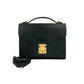 LOUIS VUITTON Shoulder Bag leather black Epi Monceau