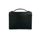 LOUIS VUITTON Shoulder Bag leather black Epi Monceau
