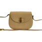 GUCCI Shoulder Bag leather beige Bamboo