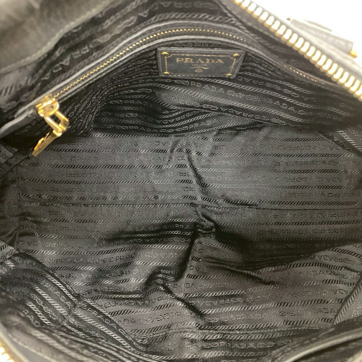 PRADA Handbag leather black