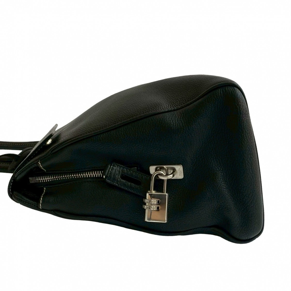PRADA Handbag leather black