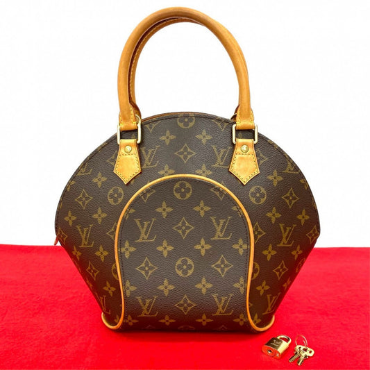 LOUIS VUITTON Handbag M51127 leather Brown Monogram Ellipse PM