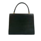 LOUIS VUITTON Handbag leather black Epi Malesherbes