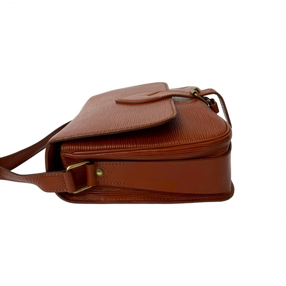 LOUIS VUITTON Shoulder Bag M52243 Epi Leather Brown Epi Cartouchiere