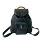 GUCCI Backpack leather Navy Bamboo