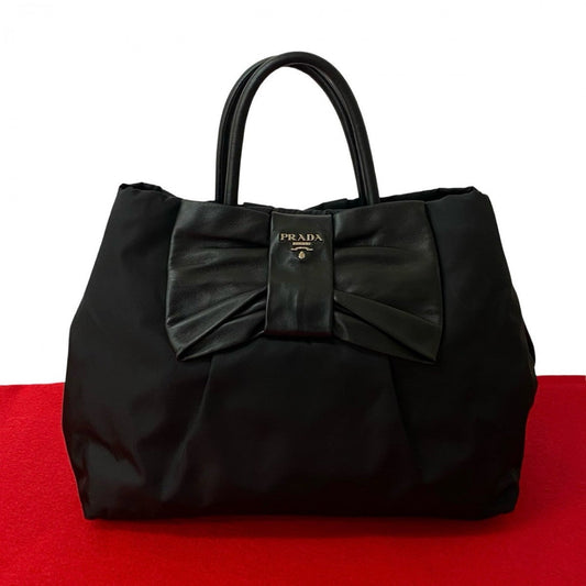 PRADA Handbag Nylon black