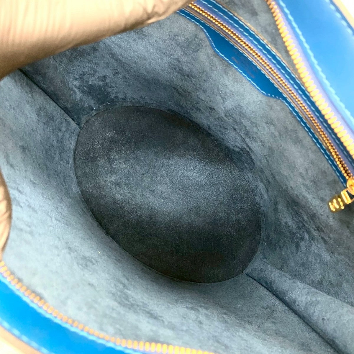 LOUIS VUITTON Tote Bag M52265 Epi Leather blue Epi Sunjack shopping