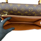 LOUIS VUITTON Handbag leather Brown Monogram Concorde