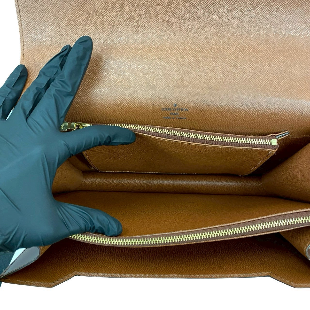 LOUIS VUITTON Handbag leather Brown Monogram Concorde