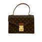 LOUIS VUITTON Handbag leather Brown Monogram Concorde