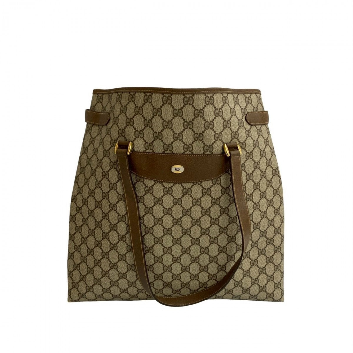 GUCCI Tote Bag leather Brown