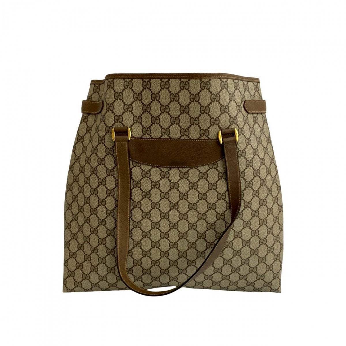GUCCI Tote Bag leather Brown