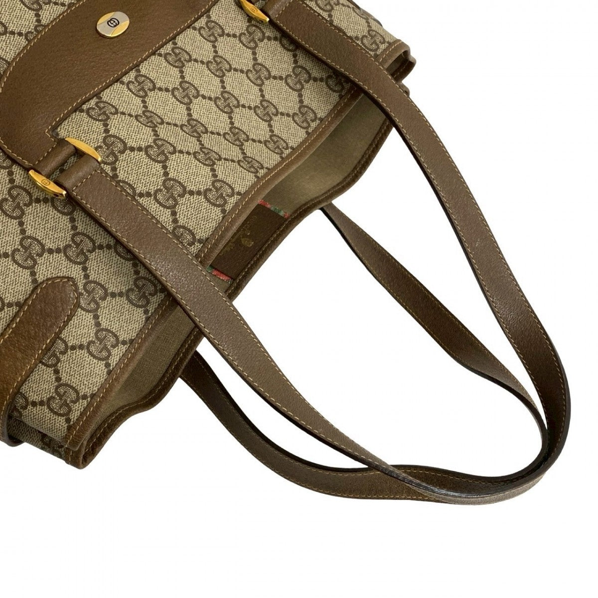 GUCCI Tote Bag leather Brown