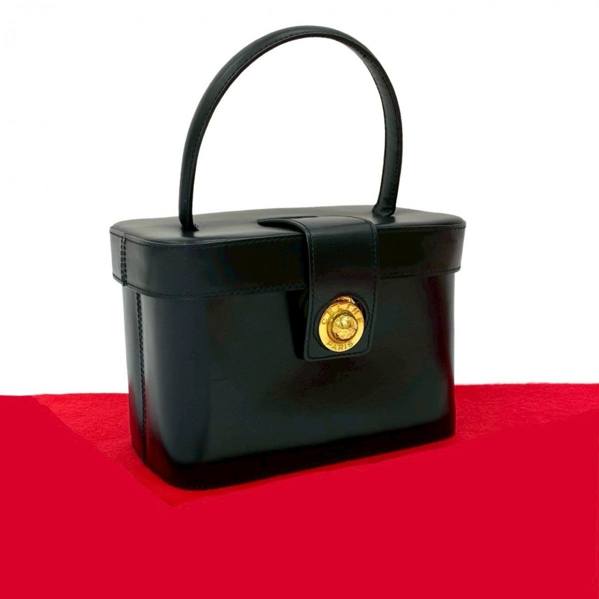 CELINE Handbag leather black