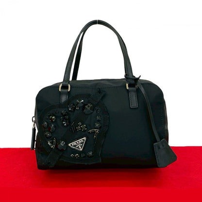 PRADA Handbag Nylon black